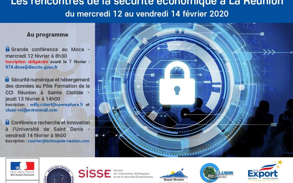 Les rencontres de la sécurité économique à la Réunion – du mercredi 12 au vendredi 14 février 2020