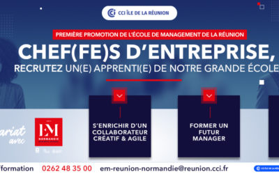Recrutez un(e) apprenti(e) de la 1ère promotion de l&rsquo;Ecole de Management de La Réunion