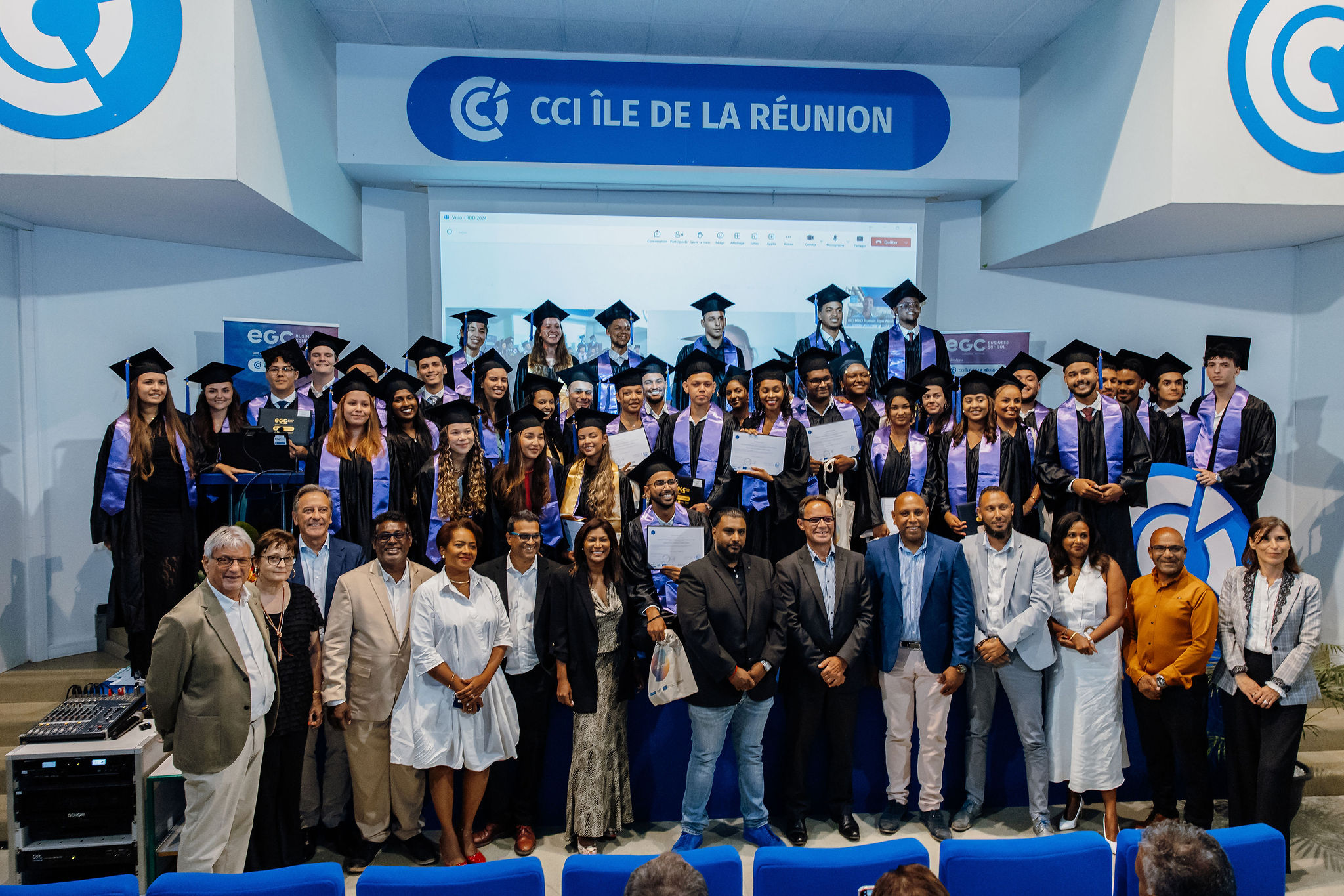 Remise de diplômes de la 32ème promotion de l’ EGC Réunion